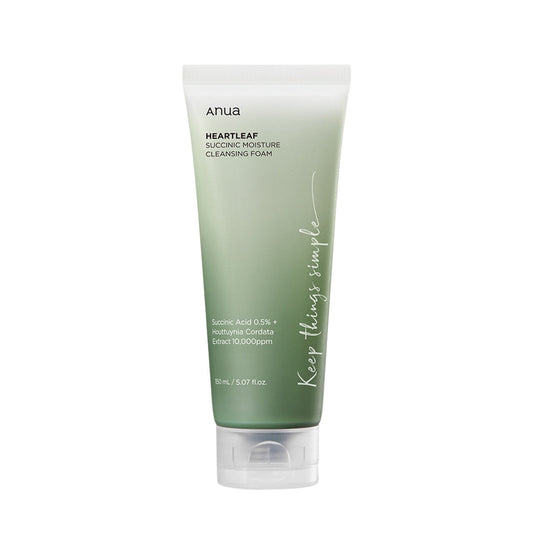 Anua - Heartleaf Succinic Moisture Cleansing Foam
